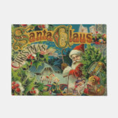 Kerstman Sinterklaas Antiek Kunst Deurmat (Voorkant)
