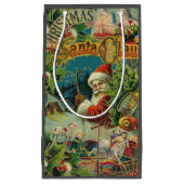 Kerstman Sinterklaas Antiek Kunst Klein Cadeauzakje (Voorkant)