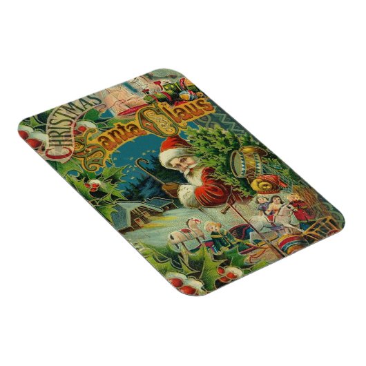 Kerstman Sinterklaas Antiek Kunst Magneet (Rechterzijde)