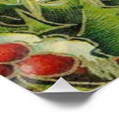 Kerstman Sinterklaas Antiek Kunst Poster (Hoek)