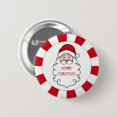 Kerstman Sinterklaas Button Gift (Voorkant /achterkant)