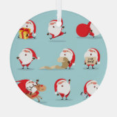 Kerstman Sinterklaas collectie. Glas Ornament (Achterkant)