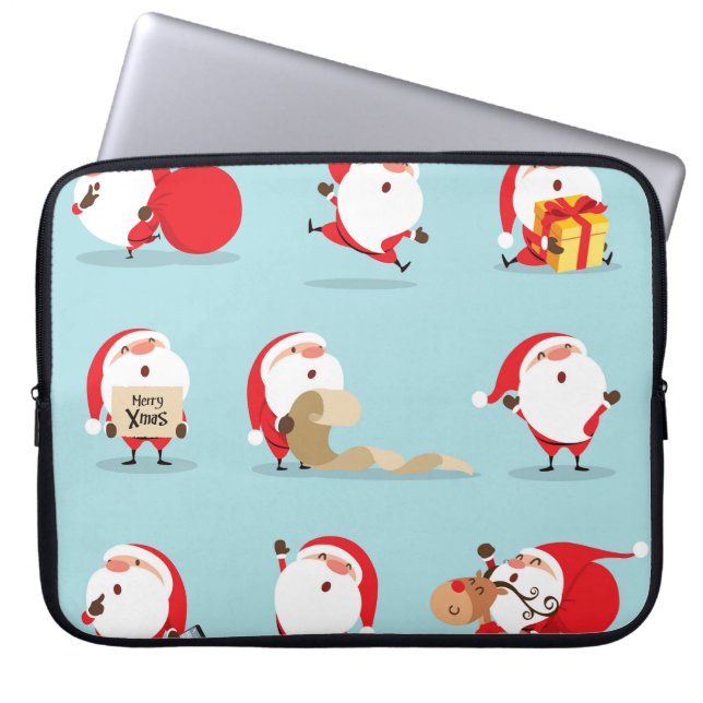 Kerstman Sinterklaas collectie. Laptop Sleeve (Voorkant)