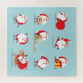 Kerstman Sinterklaas collectie. Legpuzzel (Horizontaal)