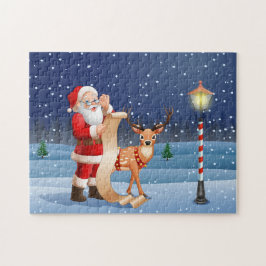 Kerstman Sinterklaas en rendieren | FEESTDAGEN Legpuzzel