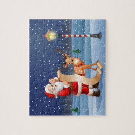 Kerstman Sinterklaas en rendieren | FEESTDAGEN Legpuzzel