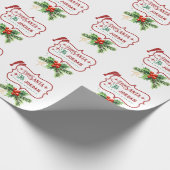 Kerstman Sinterklaas Express Levering Cadeaupapier (Hoek)