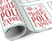 Kerstman Sinterklaas Express Levering Cadeaupapier (Rol Hoek)