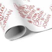 Kerstman Sinterklaas Express Levering Cadeaupapier (Rol Hoek)