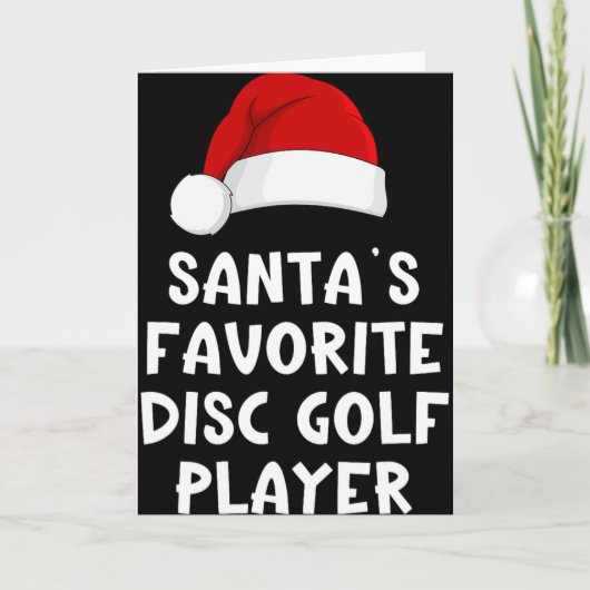 Kerstman Sinterklaas' Favoriete Disc Golf Speler P Kaart (Voorkant)