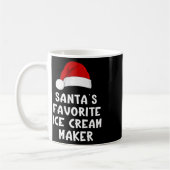 Kerstman Sinterklaas Favoriete Ijsmachine Grappig Koffiemok (Links)
