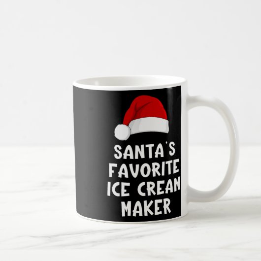 Kerstman Sinterklaas Favoriete Ijsmachine Grappig Koffiemok (Rechts)