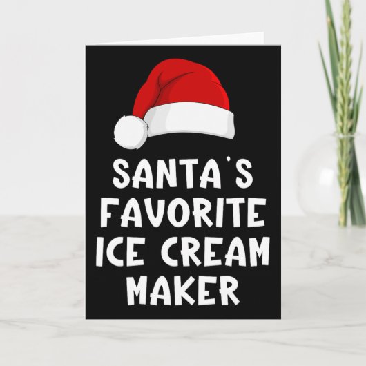 Kerstman Sinterklaas Favoriete Ijsmachine Makers G Kaart (Voorkant)