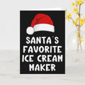 Kerstman Sinterklaas Favoriete Ijsmachine Makers G Kaart (Gele Bloem)