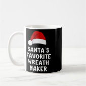 Kerstman Sinterklaas' Favoriete Krans Makers Grapp Koffiemok (Links)