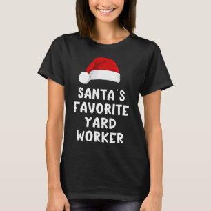 Kerstman Sinterklaas Favoriete Tuinman Grappige Py T-shirt