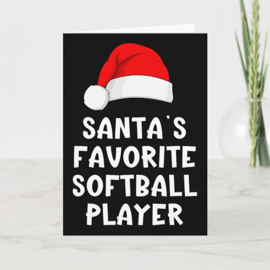 Kerstman Sinterklaas Favoriete Zachte Speler Grapp Kaart (Voorkant)