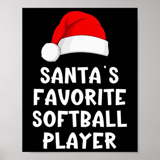 Kerstman Sinterklaas Favoriete Zachte Speler Grapp Poster (Voorkant)