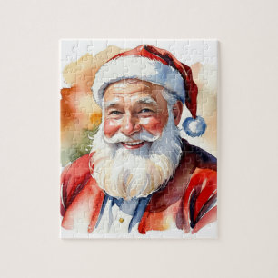Kerstman Sinterklaas Gezicht Portret Op Maat Legpuzzel