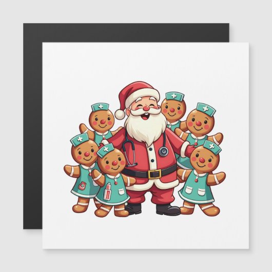 Kerstman Sinterklaas Gingerbread Nurses (Voorkant / Achterkant)