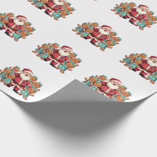 Kerstman Sinterklaas Gingerbread Nurses Cadeaupapier