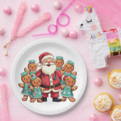 Kerstman Sinterklaas Gingerbread Nurses Papieren Bordje (Feest)