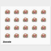Kerstman Sinterklaas Gingerbread Nurses Ronde Sticker (Vel)