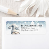 Kerstman Sinterklaas Gnome Retouradres Labels (Insitu)