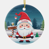 Kerstman, Sinterklaas, Kerstman Vader Kerstman 🎄� Keramisch Ornament (Voorkant)
