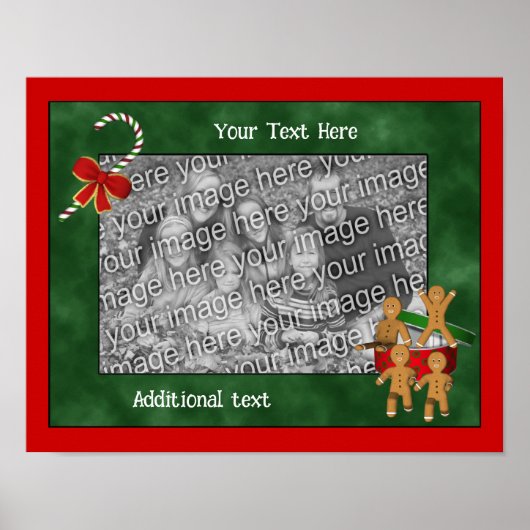 Kerstman Sinterklaas Kerstmannen Maak Je Eigen Fot Poster (Voorkant)