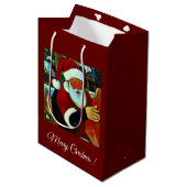 Kerstman / Sinterklaas Medium Cadeauzakje (Voorkant Gekanteld)