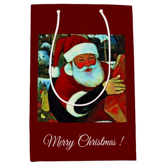 Kerstman / Sinterklaas Medium Cadeauzakje (Voorkant)