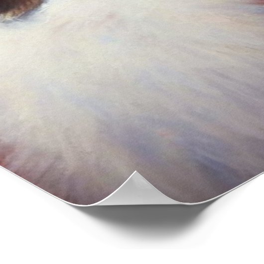 Kerstman Sinterklaas met Honden 2 Poster (Hoek)