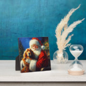 Kerstman Sinterklaas met Honden 4 Fotoplaat (Insitu)