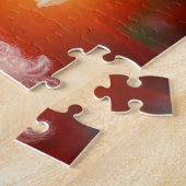 Kerstman Sinterklaas met lichte puzzel Legpuzzel (Zijkant)