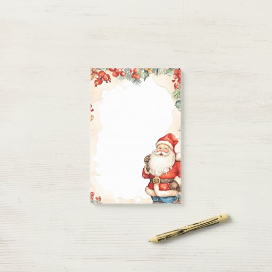 Kerstman Sinterklaas Post-it® Notes (Op bureau)
