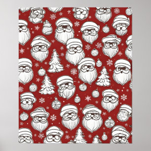 Kerstman Sinterklaas Poster