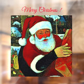 Kerstman / Sinterklaas Raamsticker (Vel 2)