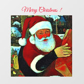 Kerstman / Sinterklaas Raamsticker (Vel)