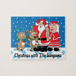 Kerstman Sinterklaas rendieren Legpuzzel