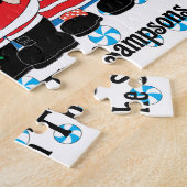 Kerstman Sinterklaas rendieren Legpuzzel (Zijkant)