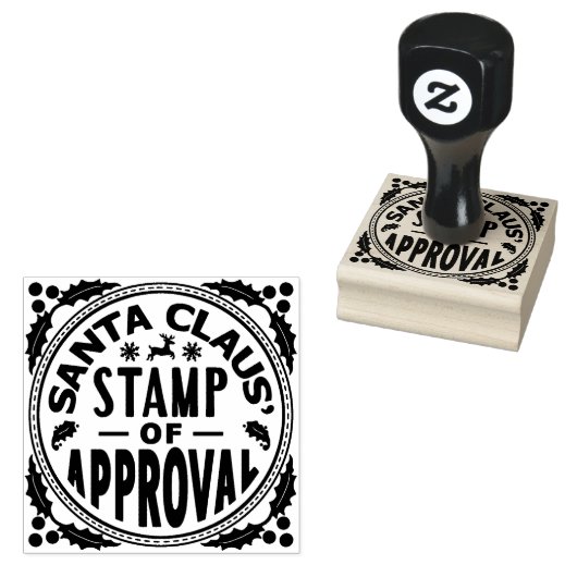 Kerstman Sinterklaas Stempel van Goedkeuring Grapp (Gestempeld)