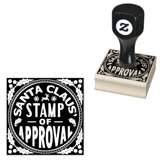 Kerstman Sinterklaas Stempel van Goedkeuring Grapp (Gestempeld)