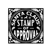 Kerstman Sinterklaas Stempel van Goedkeuring Grapp (Afrduk)