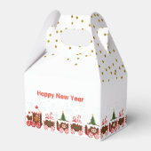 Kerstman Sinterklaas trein gunstbox Bedankdoosjes (Voorkant Zijde)