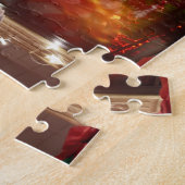 Kerstman Sinterklaas Warming Handen Legpuzzel (Zijkant)