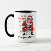 Kerstman Sinterklaas Zonnebril Grappig Stout Mok (Links)
