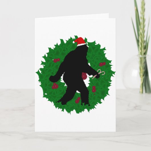 Kerstman Sjachterij Feestdagen Kaart (Voorkant)