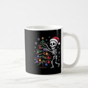Kerstman skelet hoed Kerstboom Griezelig Schattig Koffiemok