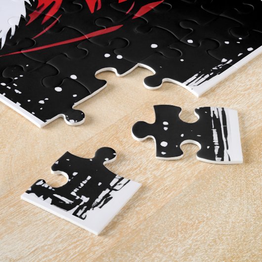 Kerstman skelet legpuzzel (Zijkant)